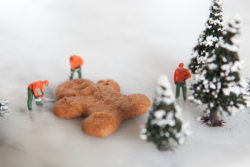 Bonhommes Speculoos Oversize Sapin Cadeaux Sucre Canne Speculoos Table Noel Maison Dandoy