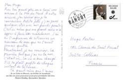Carte Postale Hanne Hugo Texte Maison Dandoy