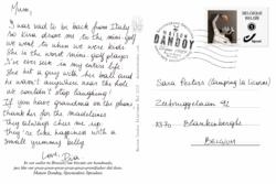 Carte Postale Pia Sara Texte Maison Dandoy